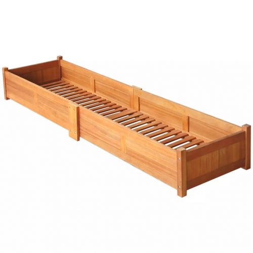 Garden Raised Bed Acacia Wood 200x50x25 cm