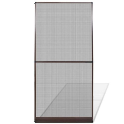 Brown Hinged Insect Screen for Doors 120 x 240 cm