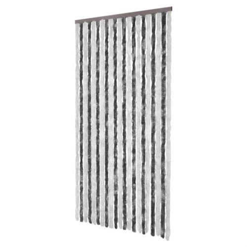 Insect Curtain Grey and White 100×220 cm Chenille