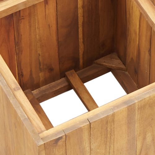 Garden Raised Bed Pot 43.5×43.5×44 cm Solid Acacia Wood