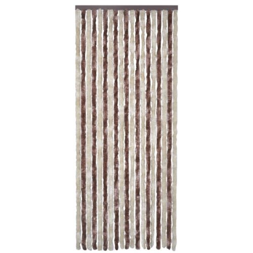 Insect Curtain Beige and Light Brown 90×220 cm Chenille