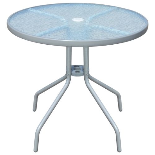 Bistro Table Grey 80×71 cm Steel