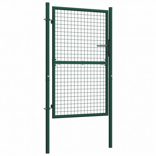Fence Gate Steel 100×150 cm Green