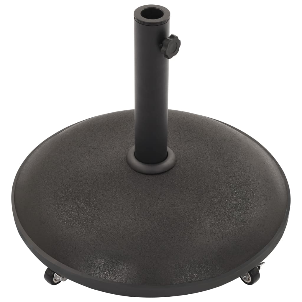 Parasol Base Black Concrete Round 25 kg - Gardeningtoolsonline