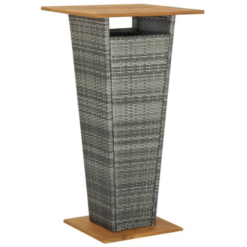 3 Piece Garden Bar Set Grey