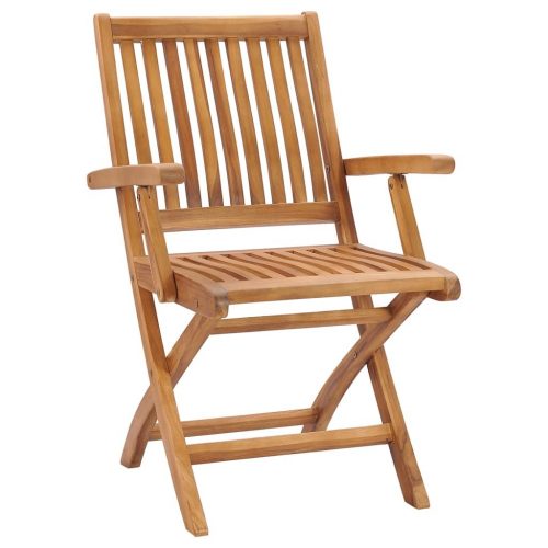 Folding Garden Chairs 6 pcs Solid Teak Wood