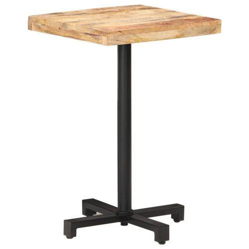 Bistro Table Square 50x50x75 cm Rough Mango Wood