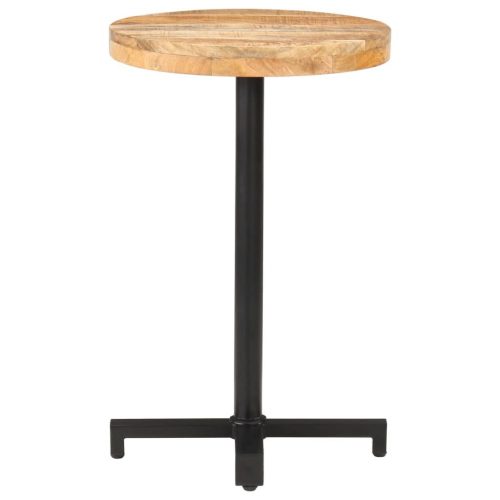 Bistro Table Round Ø50×75 cm Rough Mango Wood