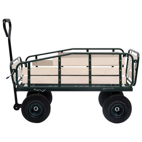 Garden Hand Trolley Metal and Wood 250 kg