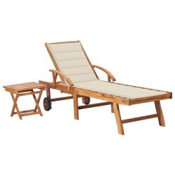 Sun Lounger with Table
