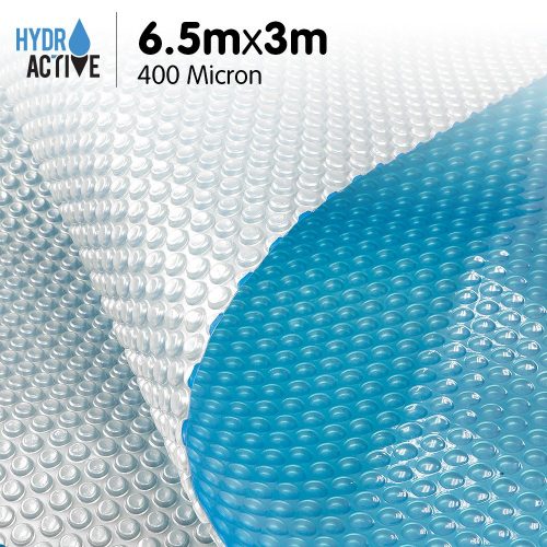 400 Micron Solar Swimming Pool Cover Silver/Blue – 6.5m x 3m