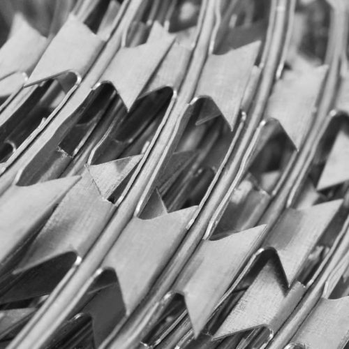 BTO-22 Clipped Concertina NATO Razor Wire Galvanised Steel 100 m