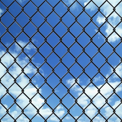 Chain Link Fence Steel 15×1.5 m Grey