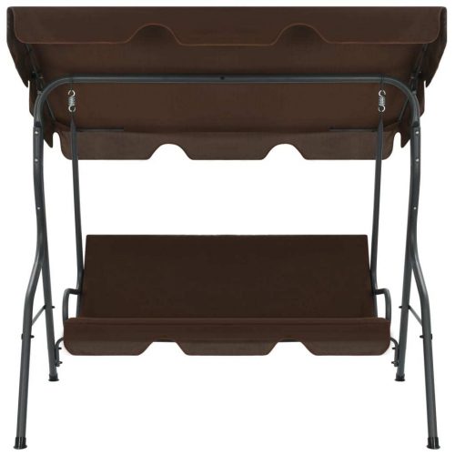 Garden Swing Bench Coffee 170x110x153 cm