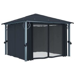 Gazebo with Curtains