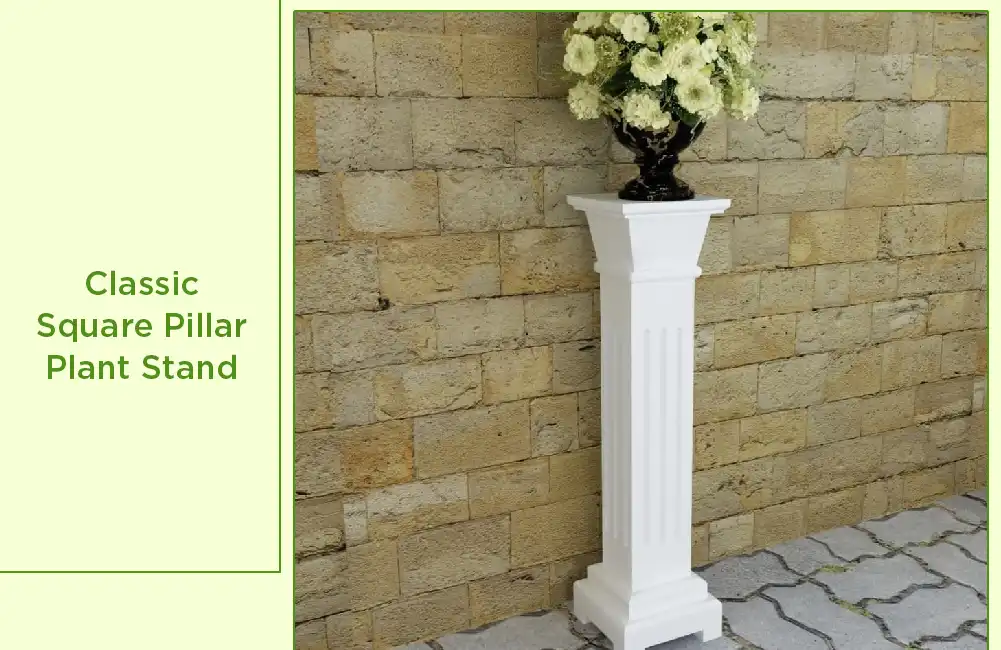 Classic Square Pillar Plant Stand