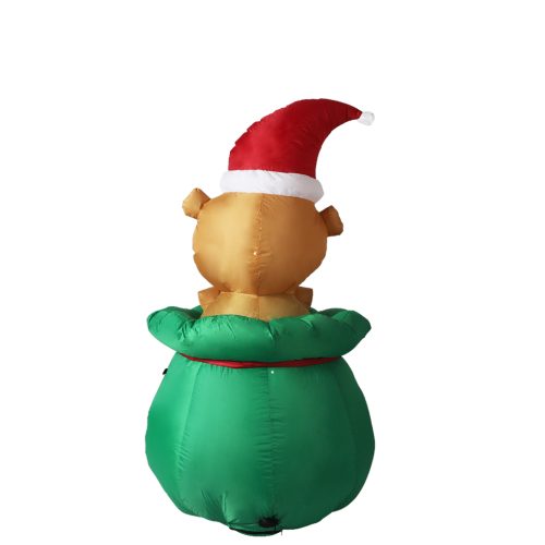 Inflatable Christmas Decorations Bubbly Bear 1.5M LED Lights Xmas Party