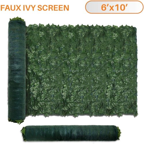 Artificial Ivy Leaf Hedging & Privacy Screen (shade cloth backing) 3m x 1m Roll