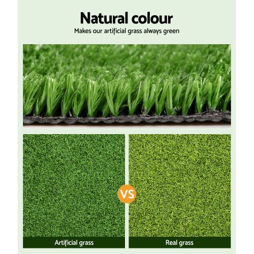 Artificial Grass 10mm 2mx10m 20sqm Synthetic Fake Turf Plants Plastic Lawn Olive