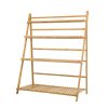 Bamboo Wooden Ladder Shelf Plant Stand Foldable