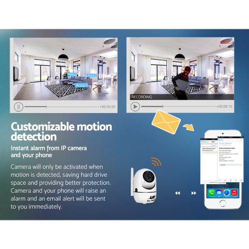 1080P Wireless IP Camera CCTV Security System Baby Monitor White