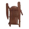 Outdoor Furniture Beach Chair Wooden Adirondack Patio Lounge Garden