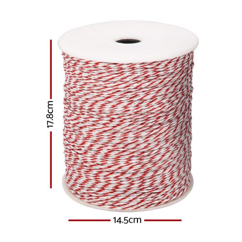 Electric Fence Wire 500M Fencing Roll Energiser Poly Stainless Steel