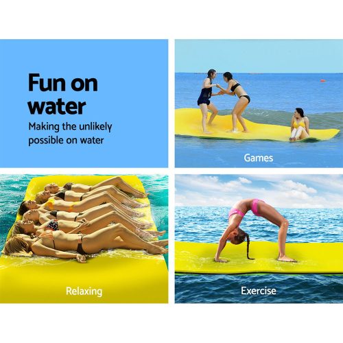 Floating Mat Water Slide Park Stand Up Paddle Pool Sea 365cm