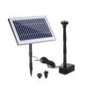 Solar Pond Pump Powered Water Outdoor Submersible Fountains Filter 4.6FT