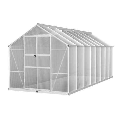 Aluminium Greenhouse Polycarbonate Green House Garden Shed 4.7×2.5M