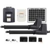 LockMaster Swing Gate Opener Auto Solar Power Electric Kit Remote Control 800KG