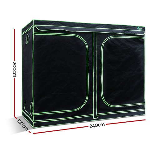 1680D 2.4MX1.2MX2M Hydroponics Grow Tent Kits Hydroponic Grow System