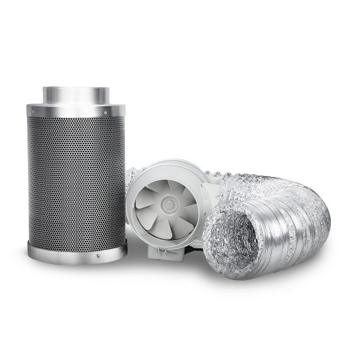 6″ Hydroponics Grow Tent Kit Ventilation Kit Fan Carbon Filter Duct