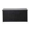 240L Outdoor Storage Box Lockable Bench Seat Garden Deck Toy Tool Sheds
