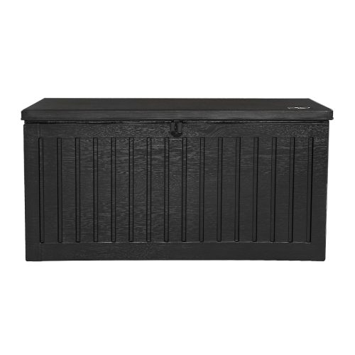 Outdoor Storage Box Container Garden Toy Indoor Tool Chest Sheds 270L Black