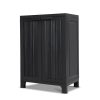 Outdoor Storage Cabinet Cupboard Lockable Garden Sheds Adjustable Black