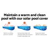 8M X 4.2M Solar Swimming Pool Cover 400 Micron Outdoor Bubble Blanket