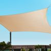 Instahut Sun Shade Sail Cloth Shadecloth Rectangle Heavy Duty Sand Canopy 2x4m