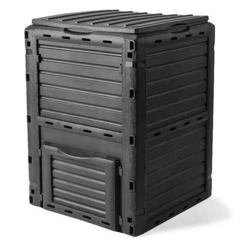 PLANTCRAFT 290L Aerated Compost Bin Grey – Food Waste Garden Recycling Composter