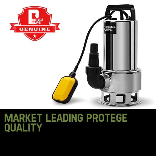PROTEGE 2000W Submersible Dirty Water Pump Bore Tank Well Steel Automatic