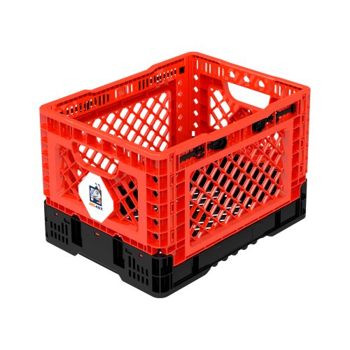 BigAnt Red Smart Foldable Stackable Crate 25L