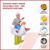 CHICKEN Fancy Dress Inflatable Suit – Fan Operated Costume