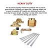 Sliding Gate Hardware Accessories Kit – 6m Track, Wheels, Stopper, Roller Guide