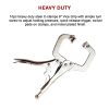 10pc Heavy Duty Steel C-Clamps 6″ Mig Welding Locking Plier Vice Grip