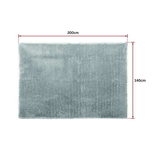 200x140cm Floor Rugs Large Shaggy Rug Area Carpet Bedroom Living Room Mat – Grey