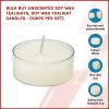 Bulk Buy Unscented SOY WAX Tealights, Soy Wax Tealight Candles – (100pc per set)