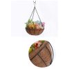 4 X Large Garden Hanging Basket With Coir Liner & Chain Flower Plant Pots Baskets