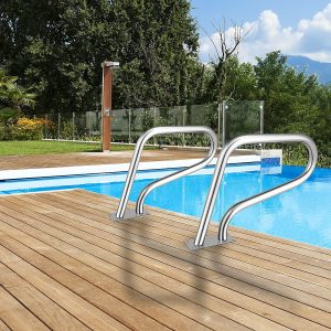 Swimming Pool Hand Rail Step Grab Rail 76.2x55.8cm with Drill Bit