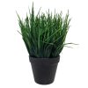 Artificial Ornamental Potted Dense Green Grass UV Resistant 30cm (Overstock Clearance)