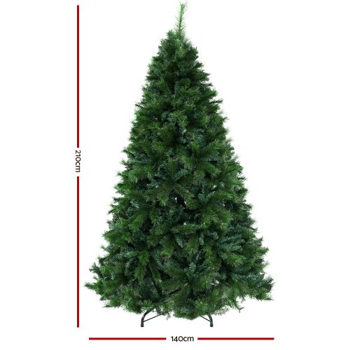 Christmas Tree 2.1M 6FT Xmas Decoration Green Home Decor 1584 Tips